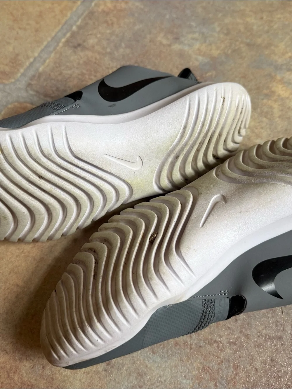 Nike Youth Slip-On Sneakers - Gray & Black